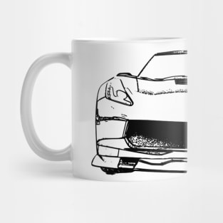 Corvette C7 Black Sketch Mug